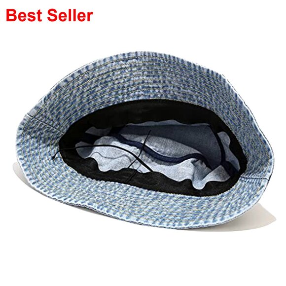 100% Cotton Denim Bucket Hat Packable Sun Hat Unisex main image 4